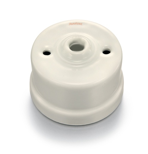 [30.927.88.2] Garby cable entry porcelain decoration Cru