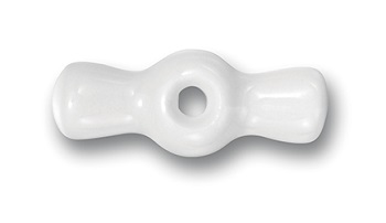 [30.967.17.7] Garby noeud de papillon porcelaine blanc 5 pièces