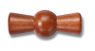 [30.967.19.1] Garby vlinderknop hout honing