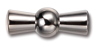 [30.967.26.7] Garby vlinderknop chroom 5 stuks