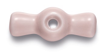 [30.967.87.7] Garby vlinderknop porselein Camille 5 stuks