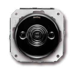[31.344.27.1] Garby Colonial double rotary push button switch 10A/250V porcelain black