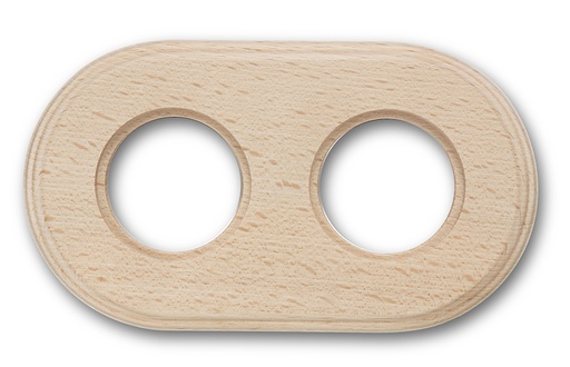 [31.802.81.2] Garby Colonial afdekplaat 2 modules hout naturel