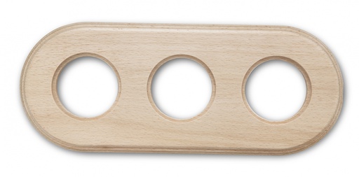 [31.803.81.2] Garby Colonial afdekplaat 3 modules hout naturel