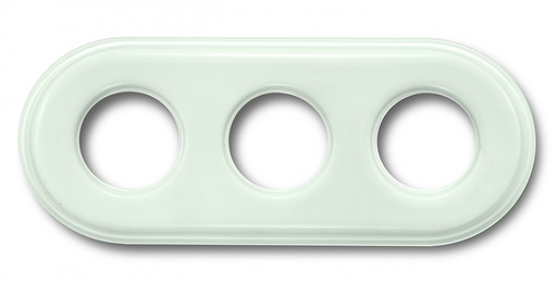 [31.803.86.2] Garby Colonial afdekplaat 3 modules porselein Vert ille