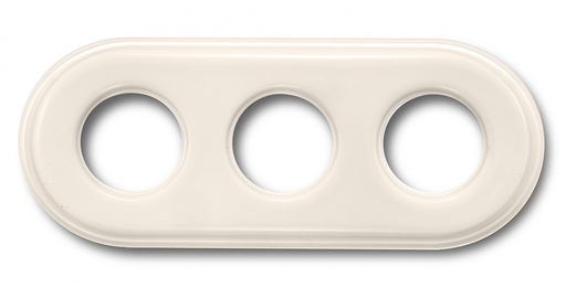 [31.803.88.2] Garby Colonial plaque de finition 3 modules porcelaine Cru