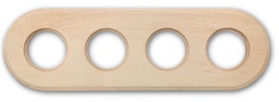 [31.804.81.2] Garby Colonial frame 4 elements beech naturel