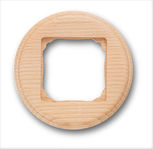[31.821.81.2] Garby Colonial afdekplaat 1 module voor vierkant element hout naturel