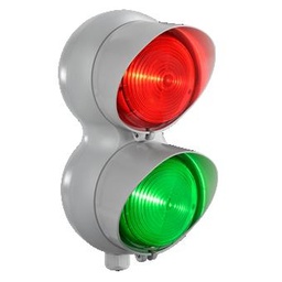 [VL210] PIPS LED verkeerslicht 12/24 V dc, rood+groen