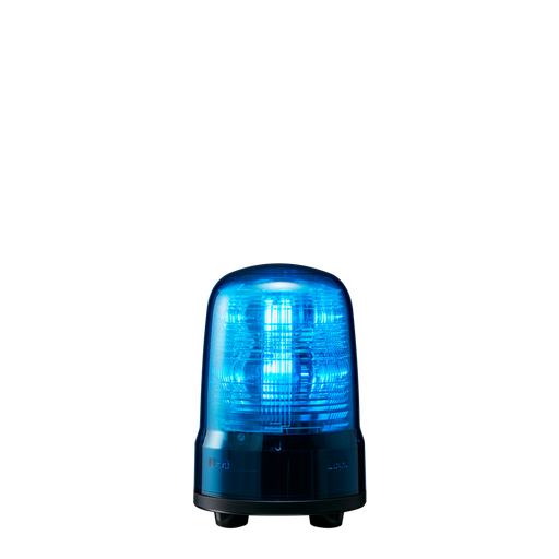 [SF08-M1JN-B] Multi-function LED beacon, IP23, Ø80mm 12-24V DC, cable/blue