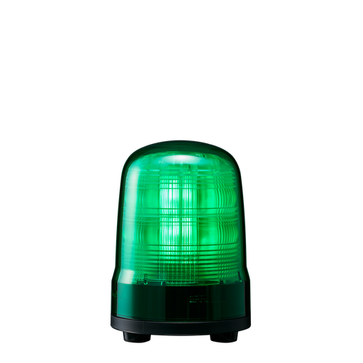 [SF10-M2JN-G] Multi-function LED beacon, IP23, Ø100mm 100-240V AC, cable/green