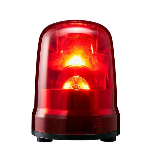 [SKP-M1J-R] LED rotation beacon, IP23, Ø150mm 12-24V DC, cable/red