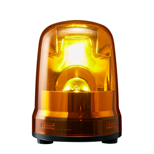 [SKP-M1J-Y] LED rotation beacon, IP23, Ø150mm 12-24V DC, cable/yellow