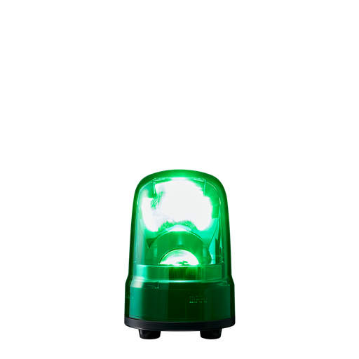 [SKS-M1J-G] Gyrophare à LED │ Ø80mm │ 12-24V DC │ câble │ vert