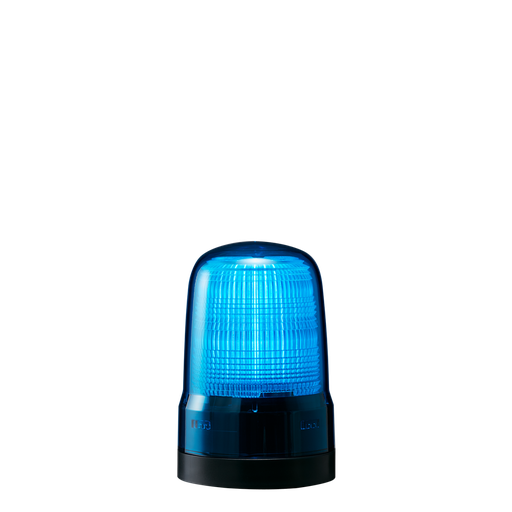 [SL08-M1KTB-B] Balise LED │ fixe/flash │ Ø80mm │ 12-24V DC │ bornier │ bleu