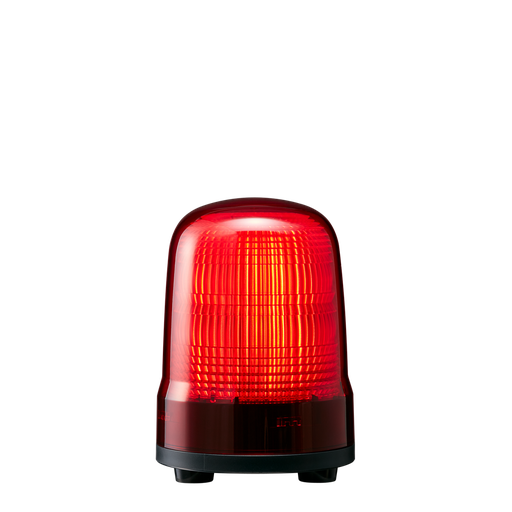 [SL10-M2JN-R] LED steady/flash beacon, IP23, Ø100mm 100-240V AC, cable/red