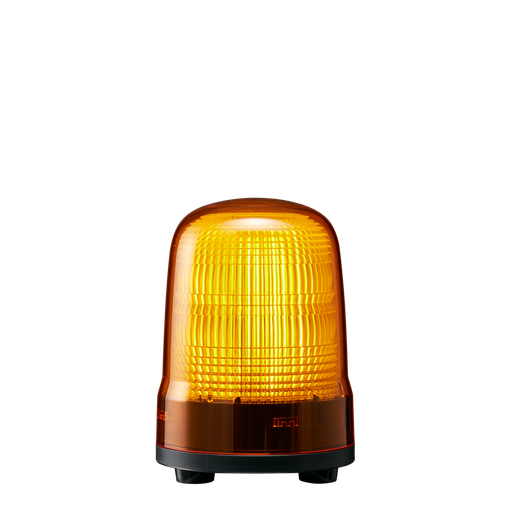 [SL10-M2JN-Y] LED steady/flash beacon, IP23, Ø100mm 100-240V AC, cable/yellow