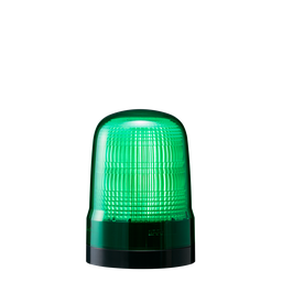 [SL10-M2KTN-G] LED steady/flash baken, IP66, diam. 100mm 100-240V AC, aansluitklem/groen