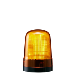 [SL10-M2KTN-Y] LED steady/flash baken, IP66, diam. 100mm 100-240V AC, aansluitklem/geel