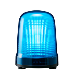 [SL15-M1JN-B] LED steady/flash baken, IP23, diam. 150mm 12-24V DC, kabel/blauw