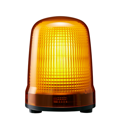 [SL15-M1JN-Y] LED steady/flash beacon, IP23, Ø150mm 12-24V DC, cable/yellow