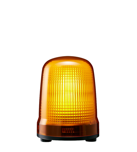 [SL15-M2JN-Y] LED steady/flash beacon, IP23, Ø150mm 100-240V AC, cable/yellow
