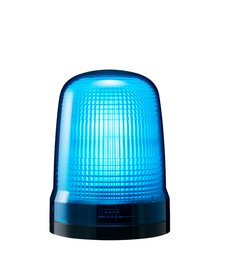 [SL15-M2KTN-B] LED steady/flash baken, IP66, diam. 150mm 100-240V AC, aansluitklem/blauw