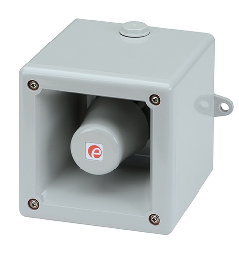 [A105NAXDC024G-UL] Sirène multi-tons électronique │ enregistrement │ max. 110dB @ 1m │ 10-30V DC │ gris