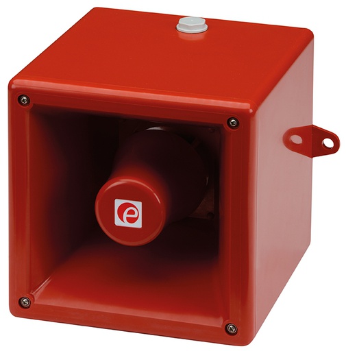 [A105NAXDC024R-UL] Sirène multi-tons électronique │ enregistrement │ max. 110dB @ 1m │ 10-30V DC │ rouge
