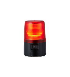 [PFH-BT-R] LED flitsbaken, magn., 4x AA, rood