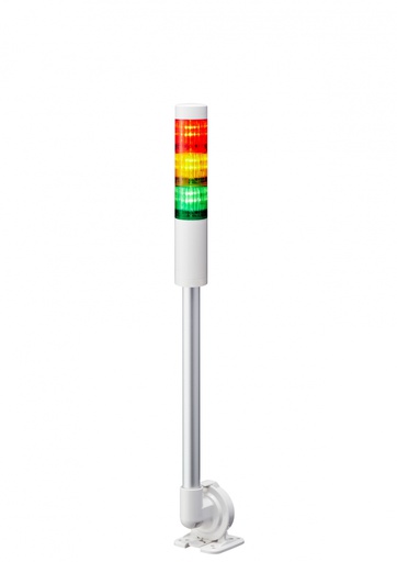 [LR4-302QJNW-RYG] Colonne lumineuse LED LR4 │ montage sur poteau/câble │ Ø40mm │ 24V DC │ blanc cassé