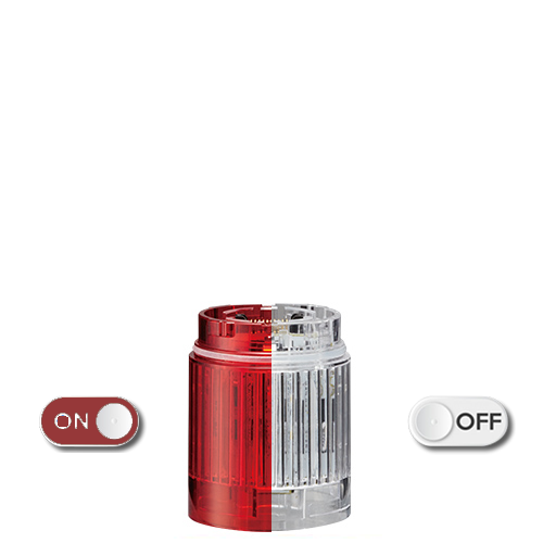 [LR4-E-RZ] LED module, Ø40mm, red, clear lens