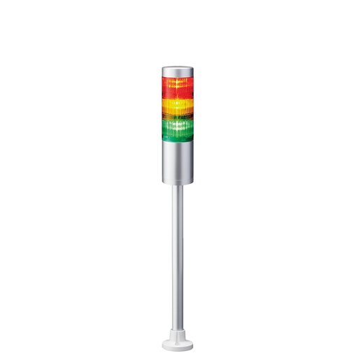 [LR6-302PJNU-RYG] LED signal tower, Ø60mm, 24V DC, red/amber/green, circular