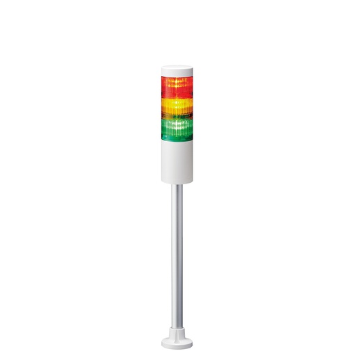[LR6-302PJNW-RYG] LED signal tower, Ø60mm, 24V DC, red/amber/green, circular