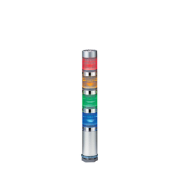 [MES-402A-RYGB] LED signaaltoren, diam. 25mm, 24V, rood/amber/groen/blauw