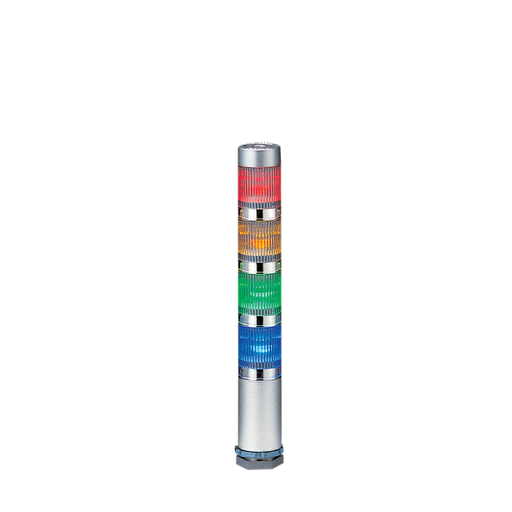 [MES-402A-RYGB] LED signaaltoren │ Ø25mm │ 24V │ rood/amber/groen/blauw