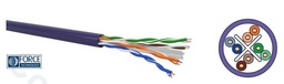 [CCS-M05B2834-0002] R6AUT4H23 - U/UTP 6A LSZH - 500MHz - 4x2xAWG 23/1 B2ca Drum 500 m Paars 