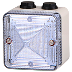[L101LDCSG/C] LED beacon │ 12 & 24V DC │ white │ M20