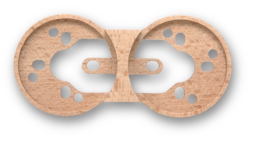 [33.812.81.2] DO opbouw basis 2 modules hout naturel