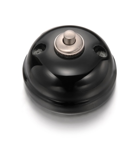 [30.310.27.2] Garby drukknop bol 10A/250V - 24V DC porselein zwart