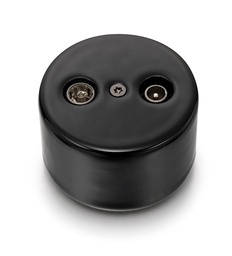 [33.711.27.2] DO installation en saillie prise TV/SAT finale en porcelaine noire