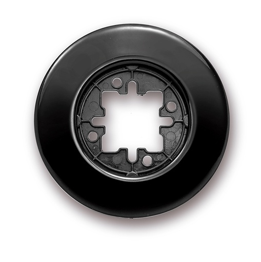 [33.801.27.2] DO installation en saillie plaque de finition 1 module en porcelaine noire
