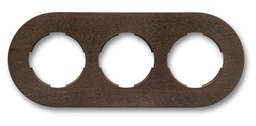 [33.803.80.2] DO surface installation frame 3 elements darkened beech