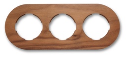 [33.803.82.2] DO surface installation frame 3 elements walnut