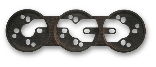 [33.813.80.2] DO surface installation base 3 elements darkened beech