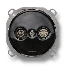 [34.714.27.2] DO fitting installation TV/SAT intermediate socket B porcelain black
