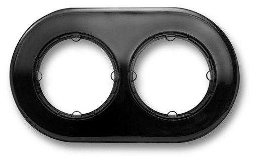 [34.802.27.2] DO fitting installation frame 2 elements porcelain black