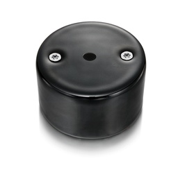 [33.927.01.2] DO surface installation cable outlet porcelain black, screws chrome