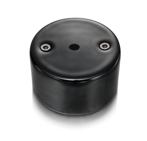 [33.927.02.2] DO surface installation cable outlet porcelain black, screws black nickel