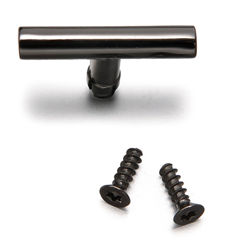 [33.967.30.7] DO surface installation butterfly knob with screws black nickel 5 pieces